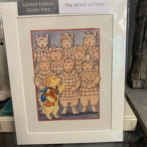 Limited Edition Finse travel Children’s books Gicle’e Print #49|150 England - Picture 1 of 5